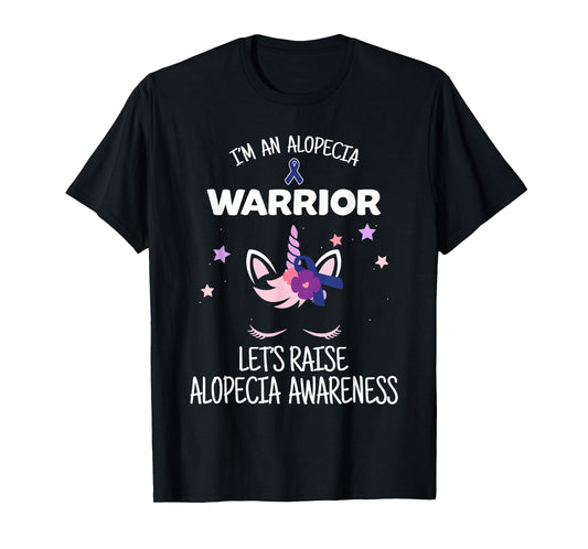 Unicorn Alopecia Warrior, Alopecia Awareness T-Shirt
