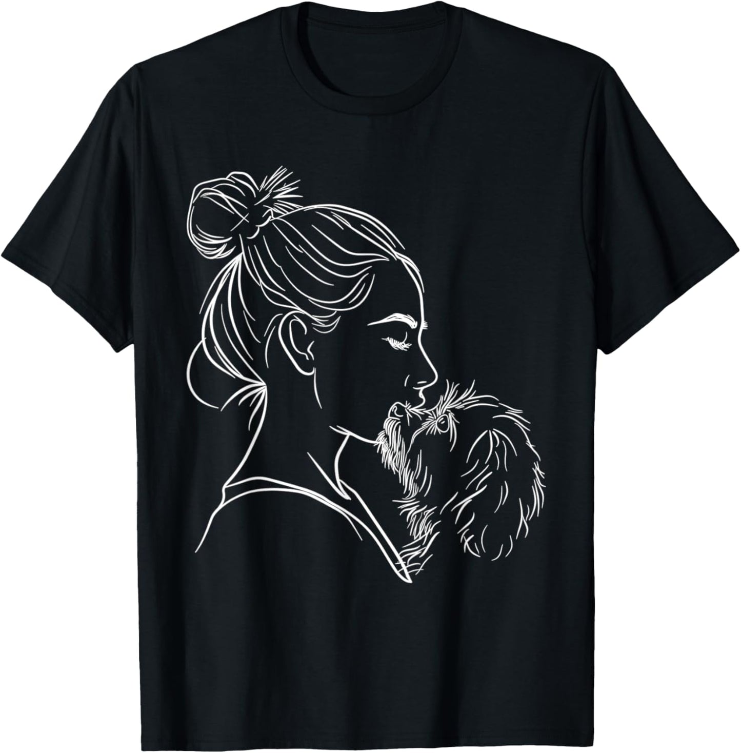 Shih Tzu Mom Dog Art Shih Tzu Lover Mother's Day T-Shirt