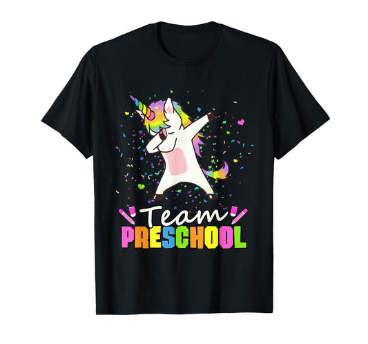 Team Preschool Unicorn Team Pre-K Preschool Crew T-Shirt