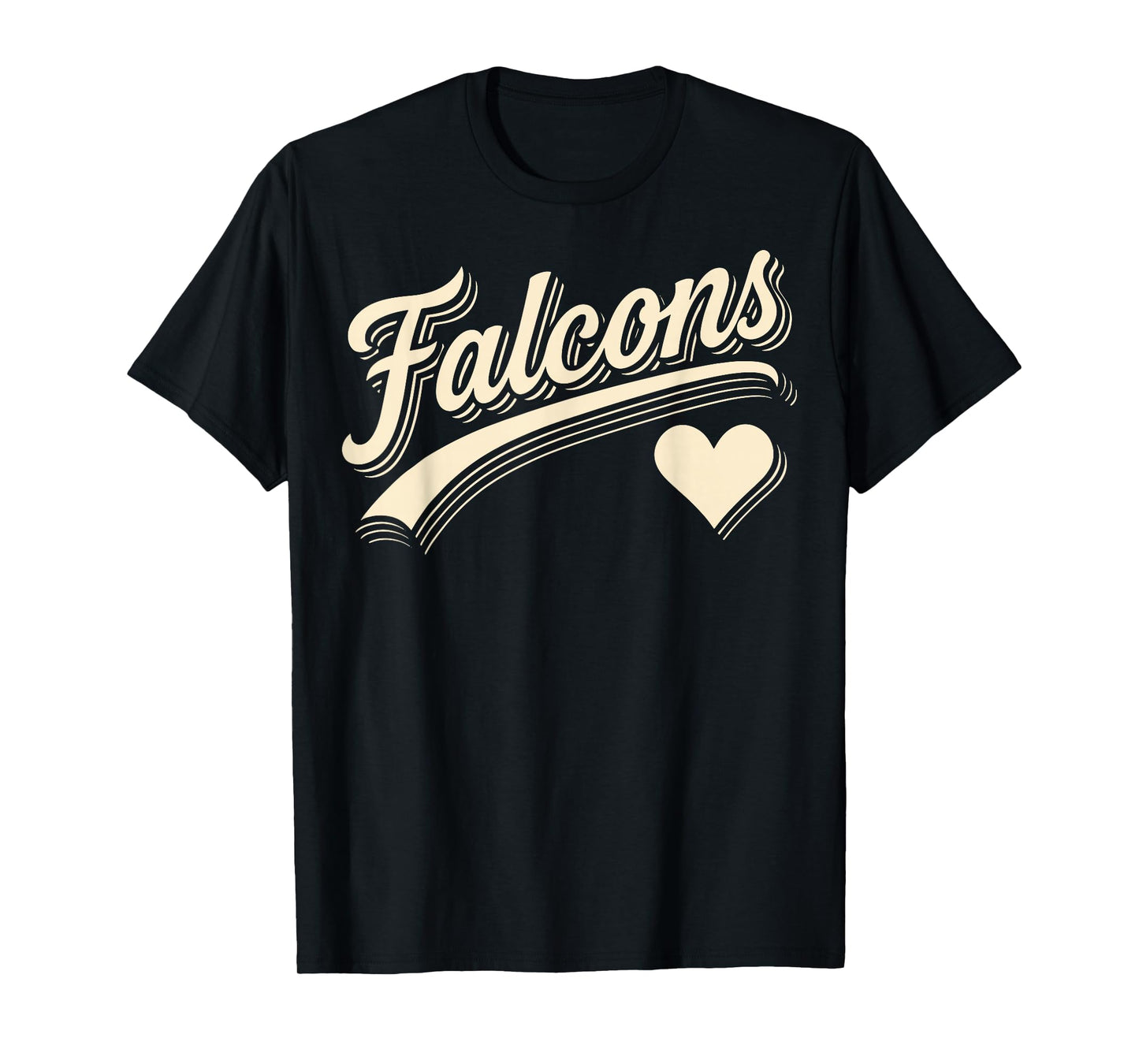 Retro Falcons Hearts Name Gift for Men Women Kid Boy Girl T-Shirt