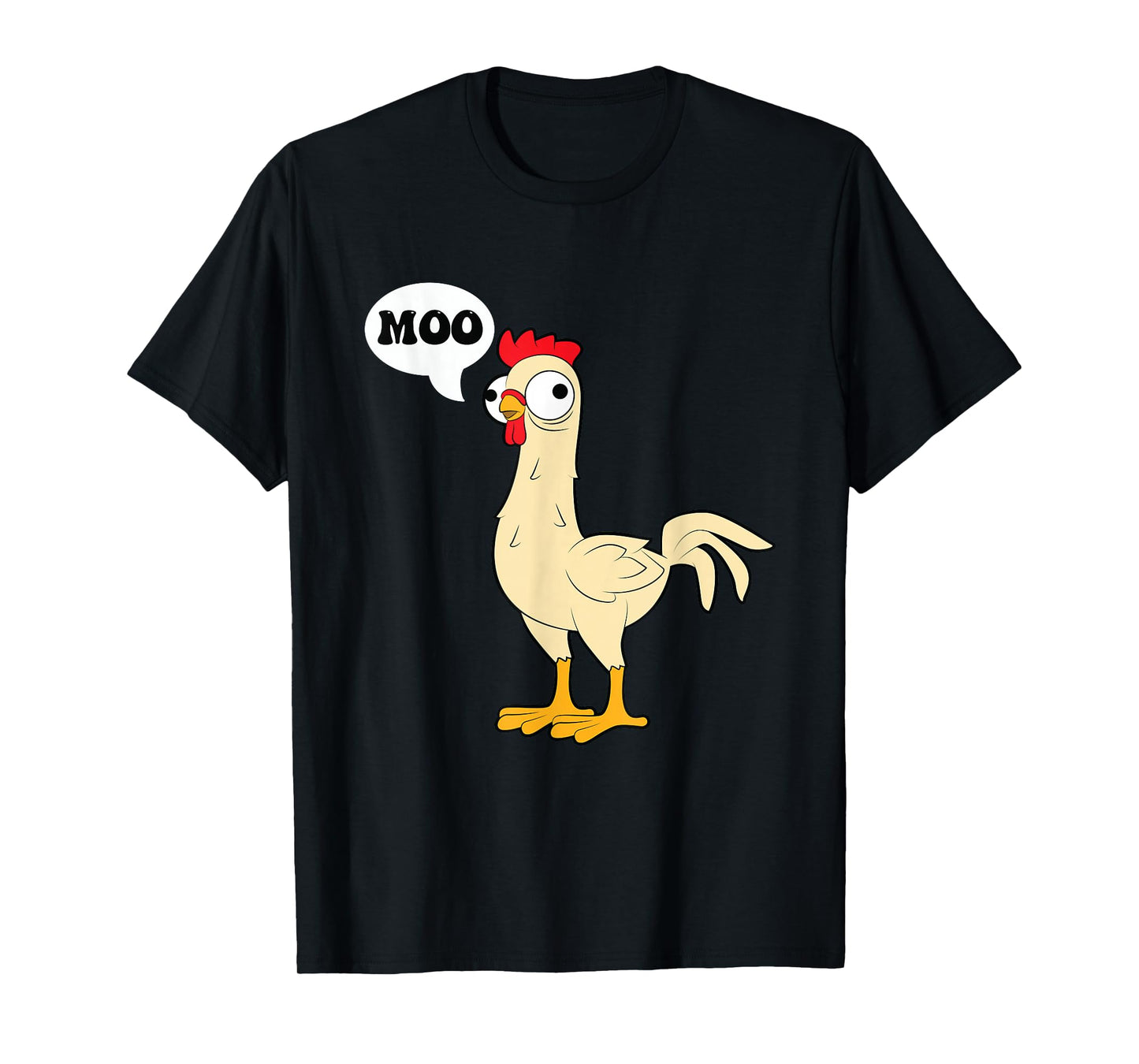 chicken - hen - fowl - cow - funny - joke - dad joke T-Shirt