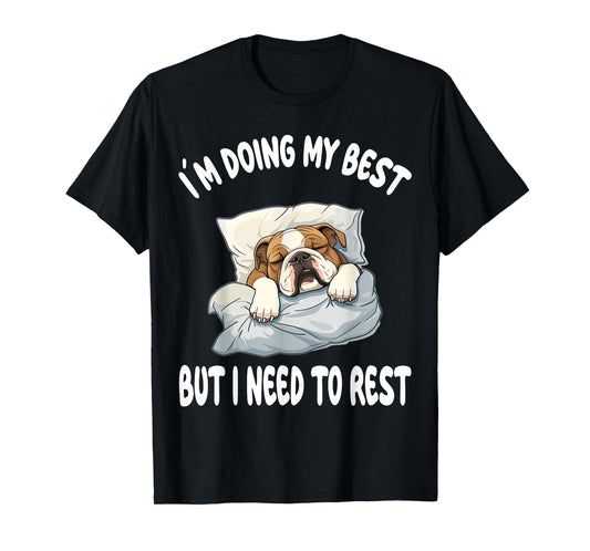 English Bulldog Official Sleepshirt Pajamas Nightgown T-Shirt for Men Women Girls Kids