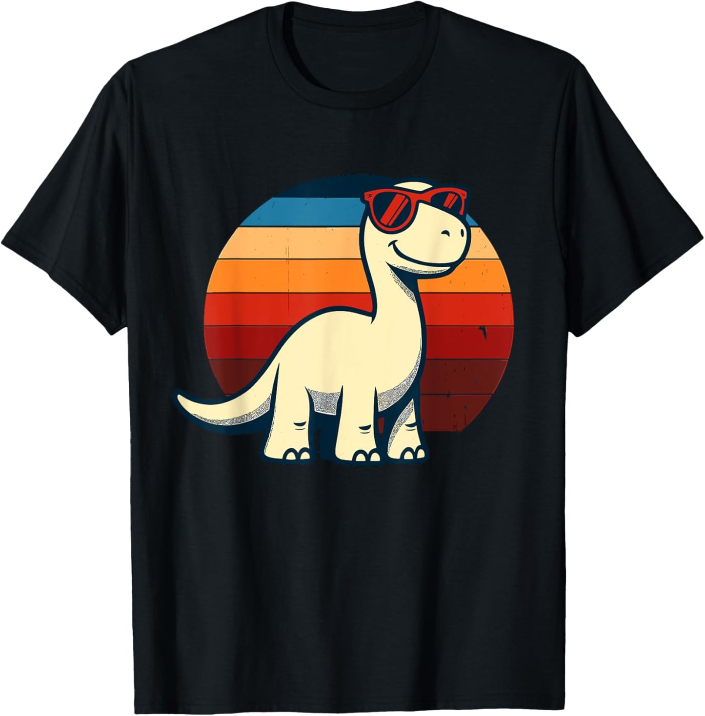 Cute Brachiosaurus Dinosaur – Retro Vintage Dino T-Shirt