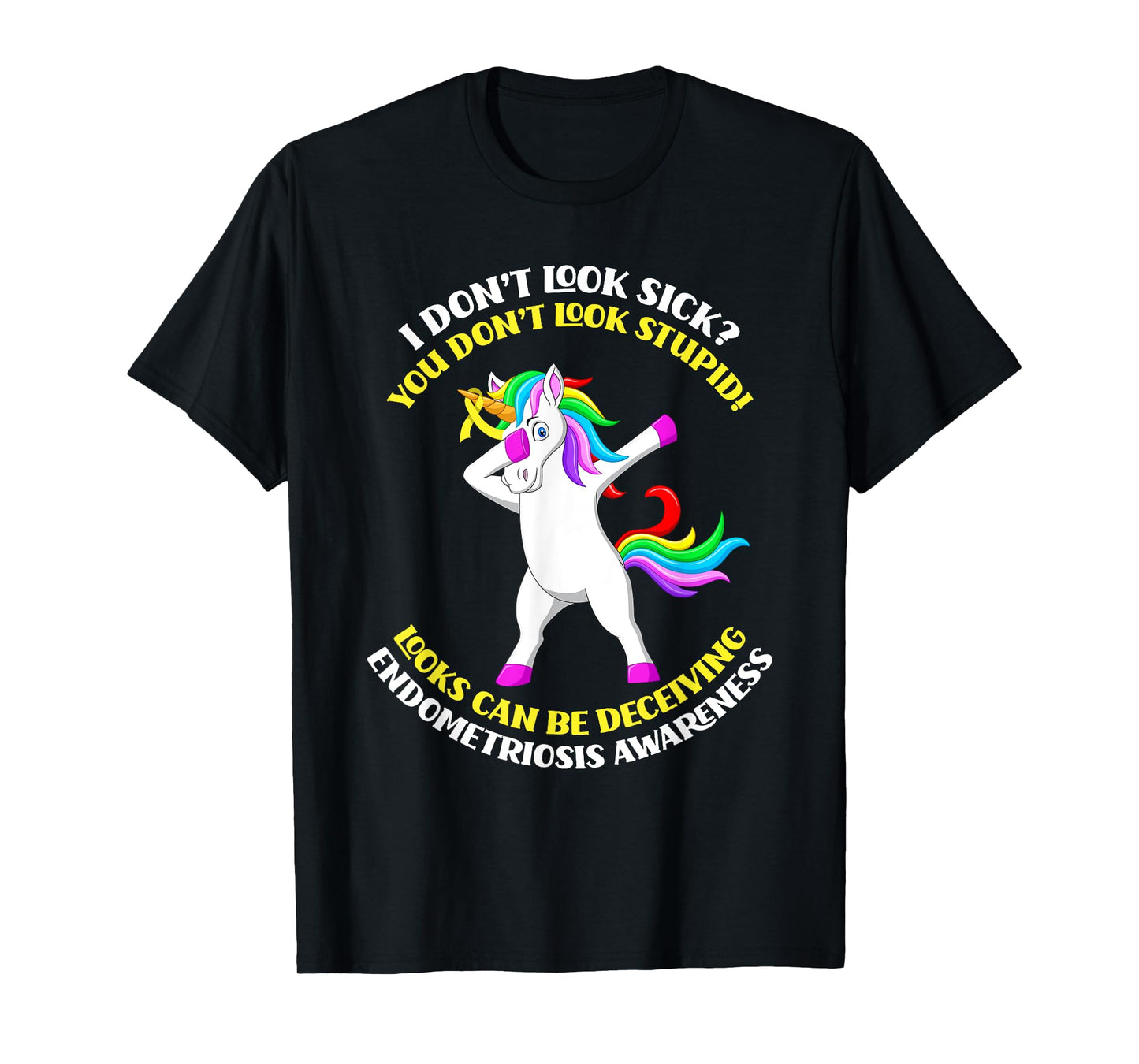 Endometriosis Awareness Unicorn Endometriosis Warrior T-Shirt