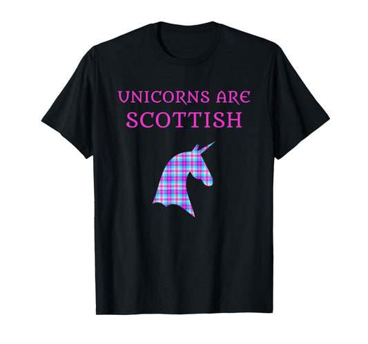 Unicorns Are Scottish Tartan Day Shirt T-Shirt