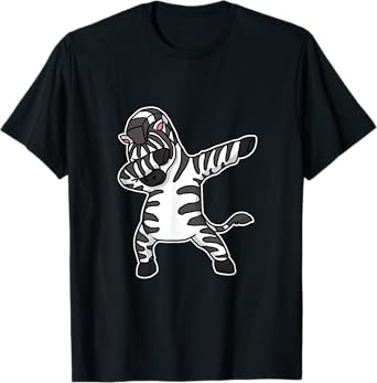 Funny Dabbing Zebra Gift Dab Dance T-Shirt