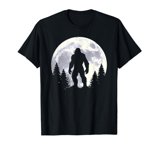 Bigfoot Believer Silhouette Sasquatch Hide And Seek T-Shirt