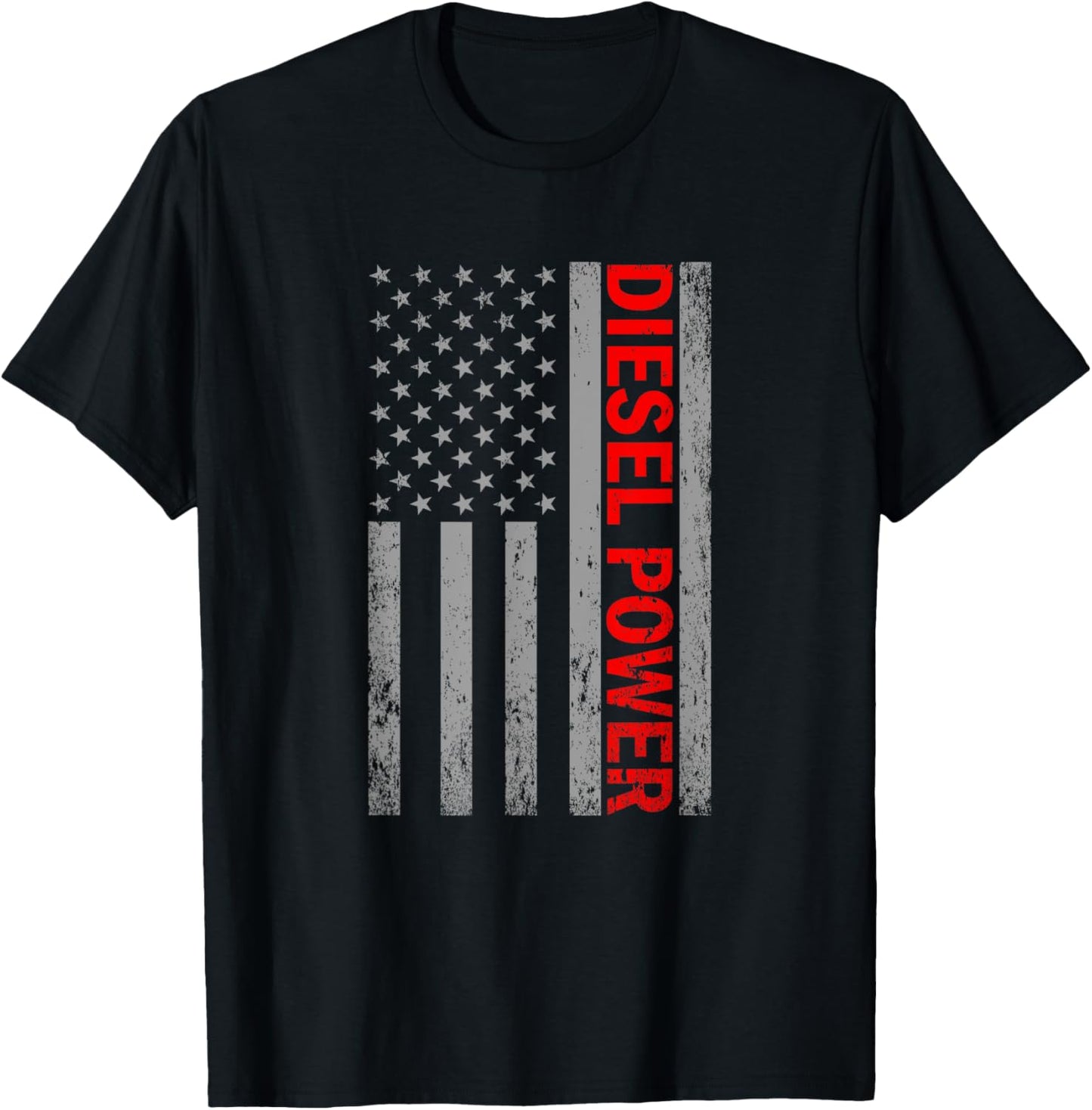 Diesel Power USA Flag Truck Turbo Brothers Mechanic T-Shirt