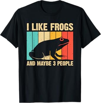 Cute Frog Design For Toad Lover Men Women Amphibian Animals T-Shirt