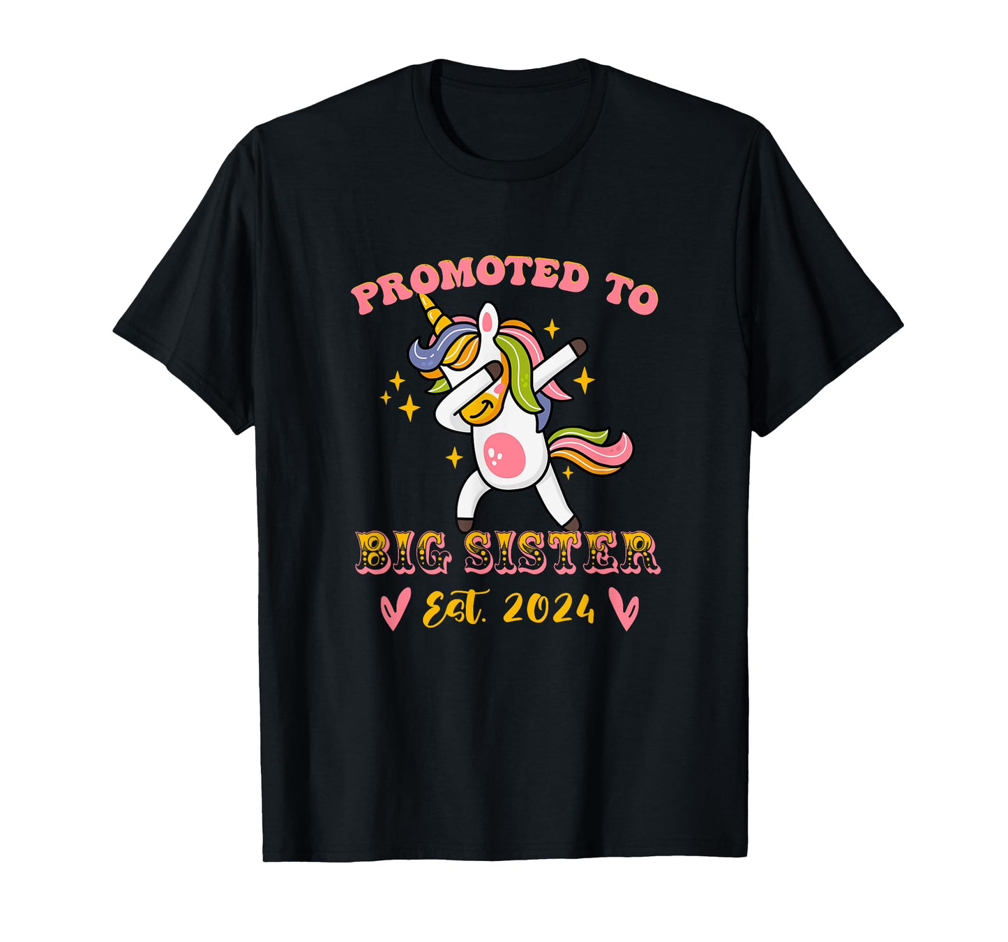 Promoted to big sister est. 2024 for pregnancy announcement T-Shirt