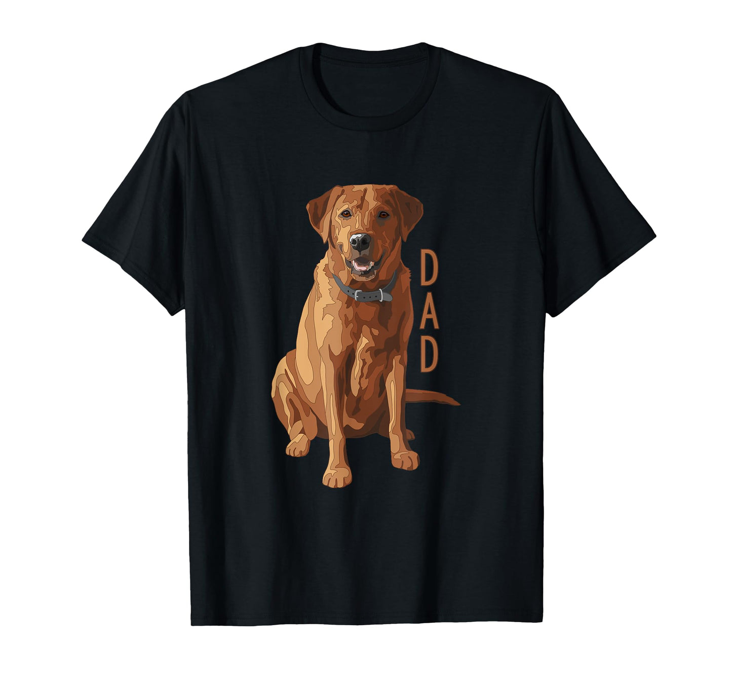 Lab Dad Fox Red Labrador Retriever Dog Lover T-Shirt