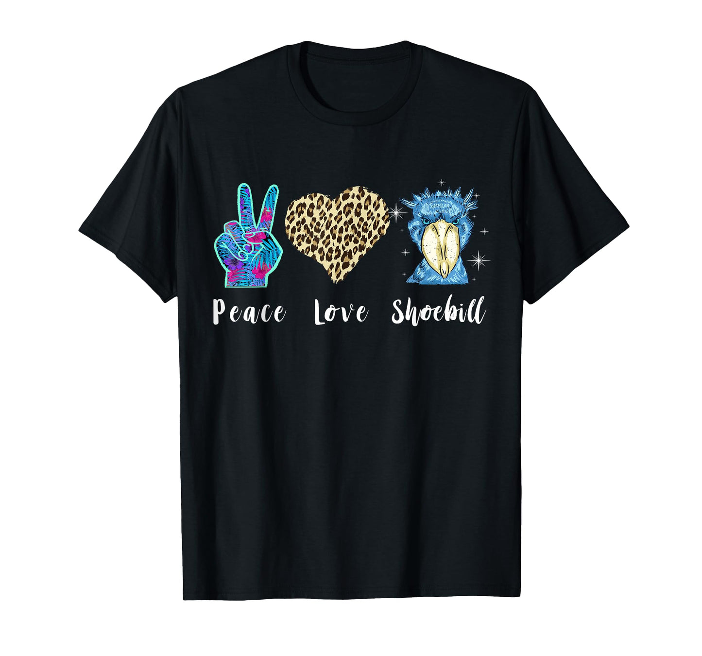 Shoebill Love Peace African Bird Shoebill Bird African Stork T-Shirt