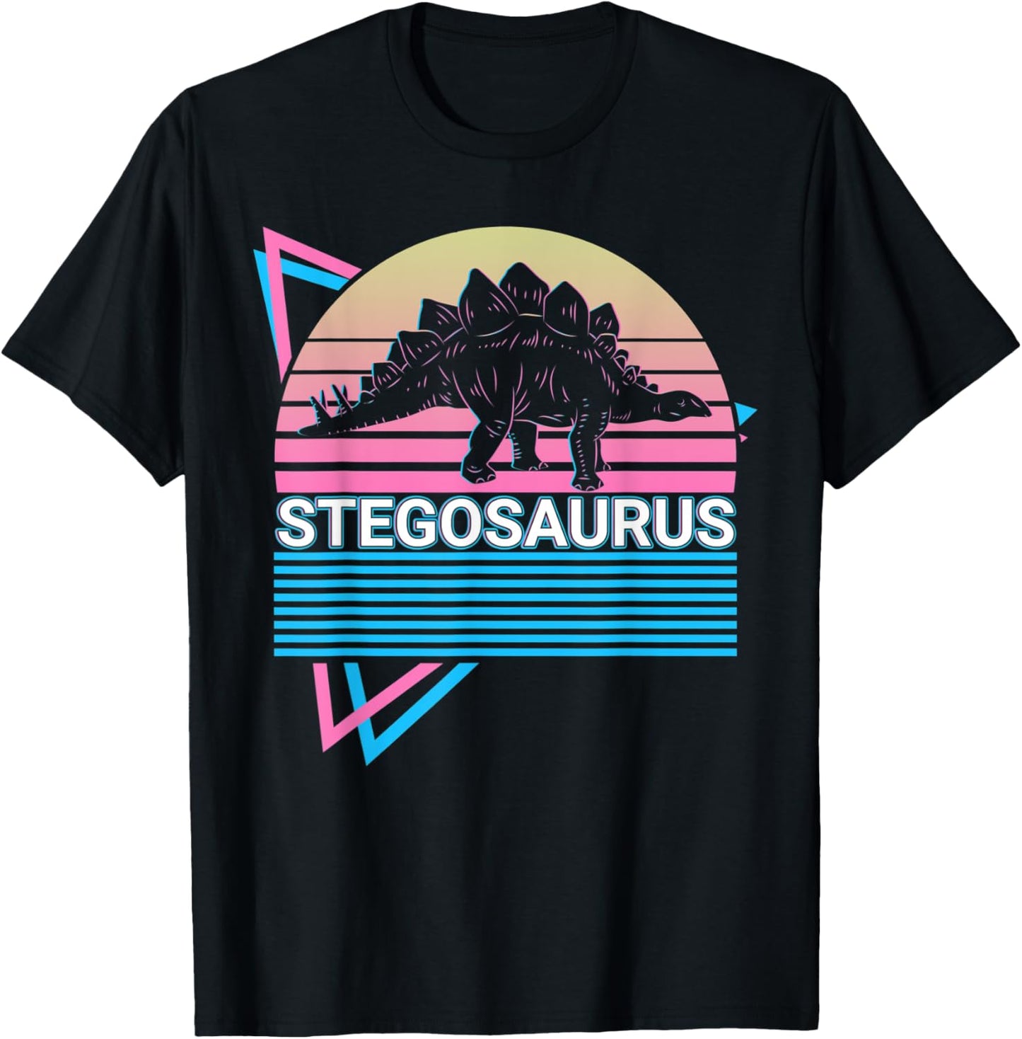 Stegosaurus Dinosaur Retro T-Shirt