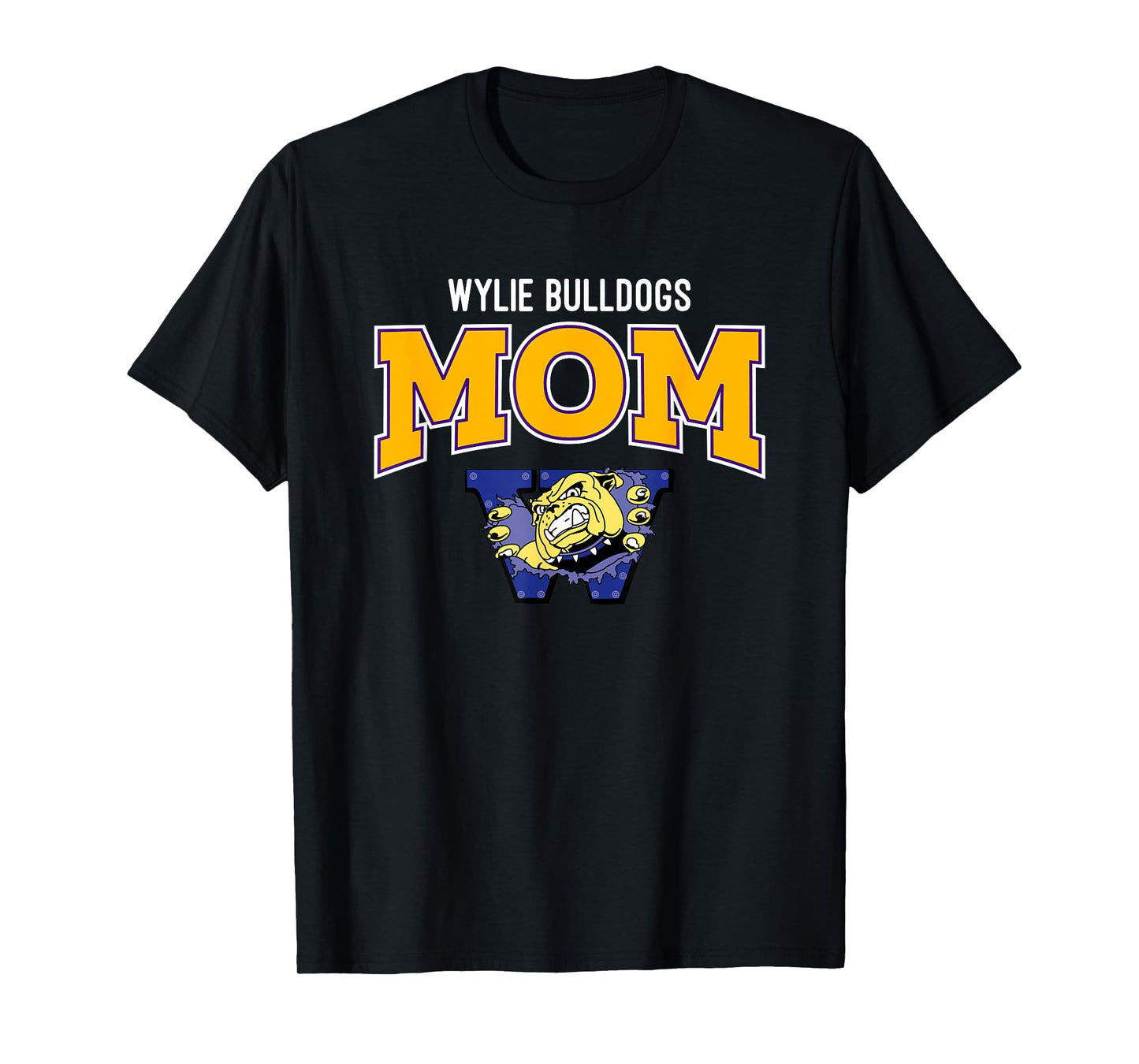 Wylie Bulldogs Logo Mom HS T-Shirt