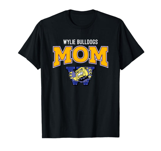 Wylie Bulldogs Logo Mom HS T-Shirt