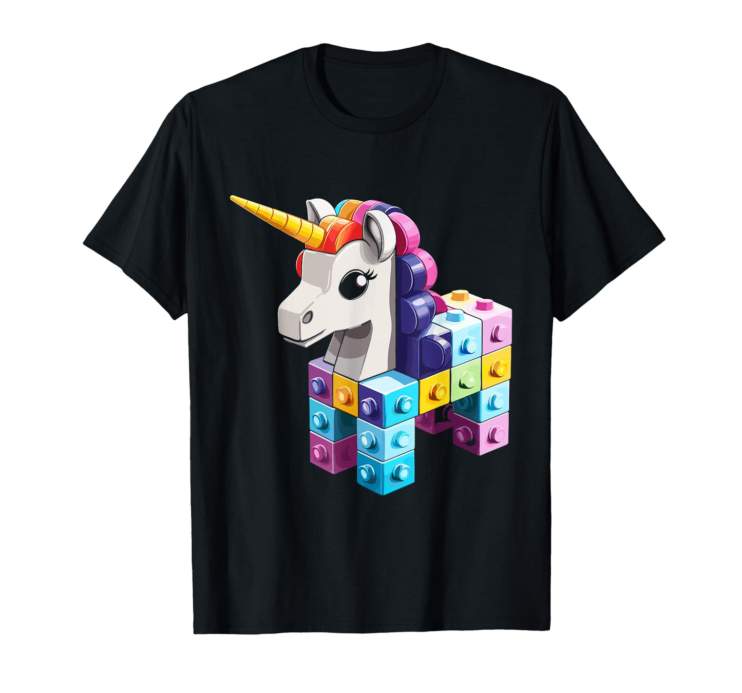 Master Builder Bricks Blocks Play Toys Unicorn T-Shirt
