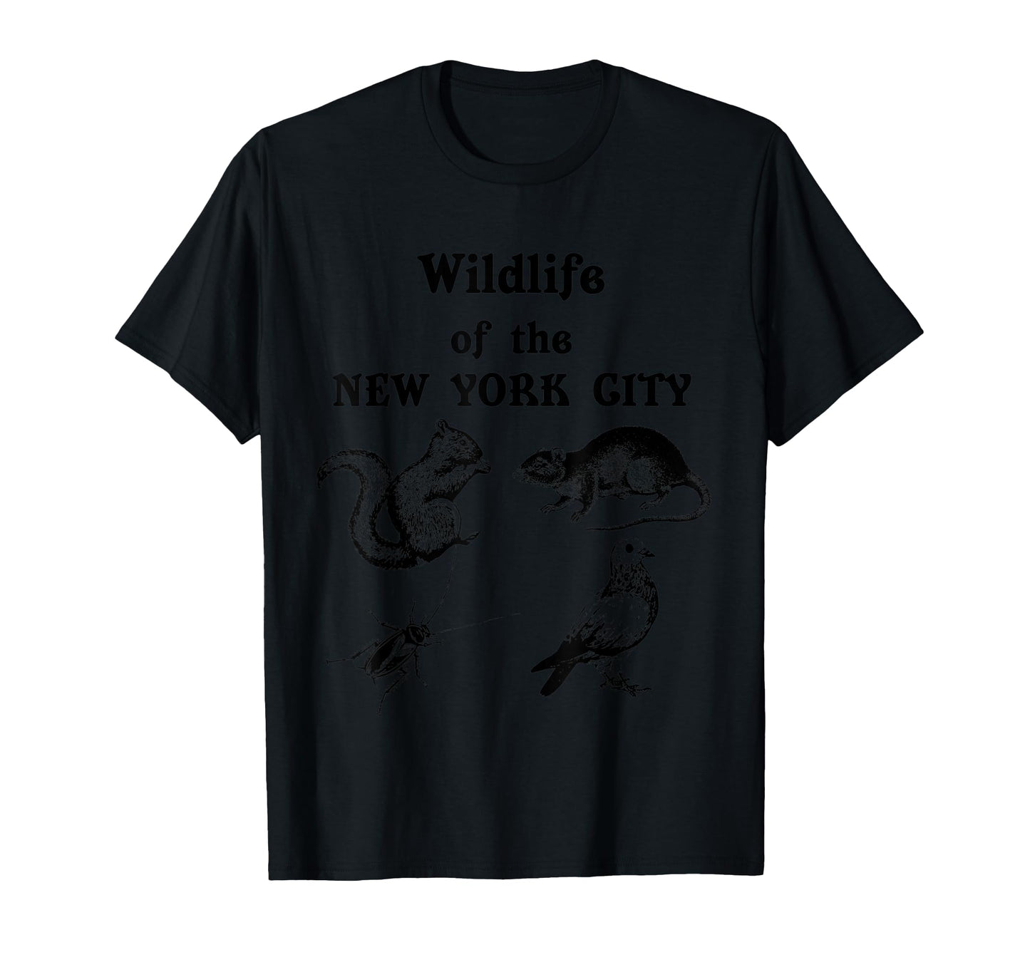 Wildlife of the New York City North American Birds & Rodents T-Shirt