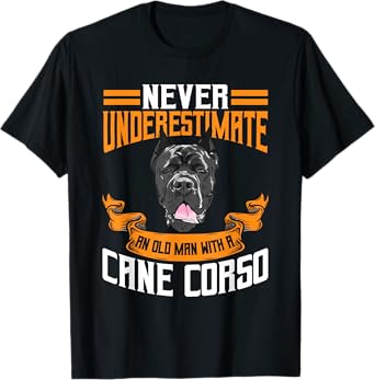 Cane Corso Motif For Men Italian Mastiff T-Shirt