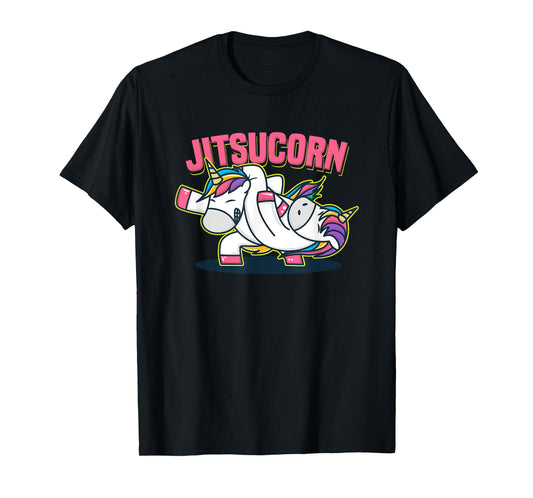 Funny Jiu Jitsu T-Shirt Cute Unicorn Self Defense T-Shirt