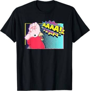 Screaming Galah Cockatoo Comic, Birb Memes, Funny parrot T-Shirt