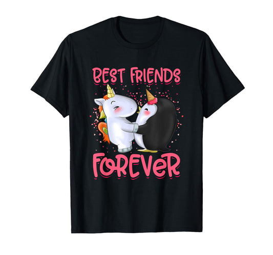 Girls Unicorn Clothes Dress Penguin Outfit Stuff Gift BFF T-Shirt