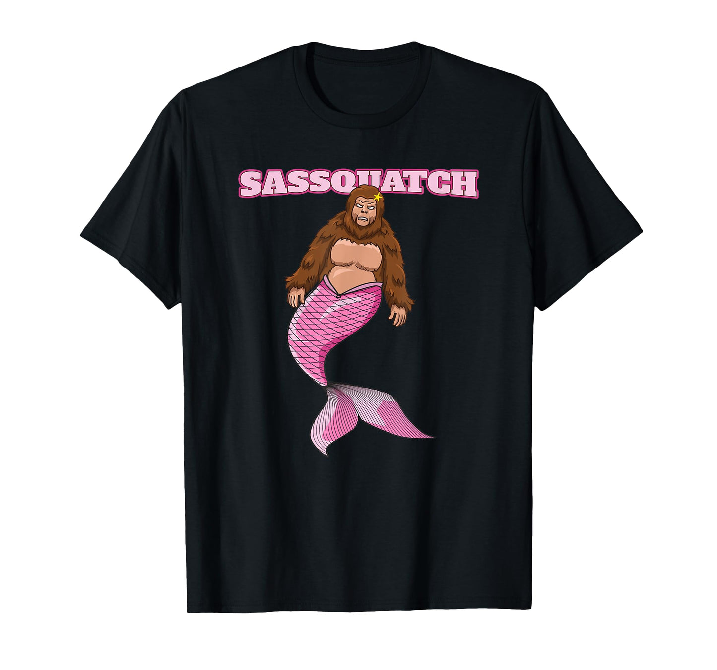 Sassquatch - Funny Bigfoot Mermaid T-Shirt