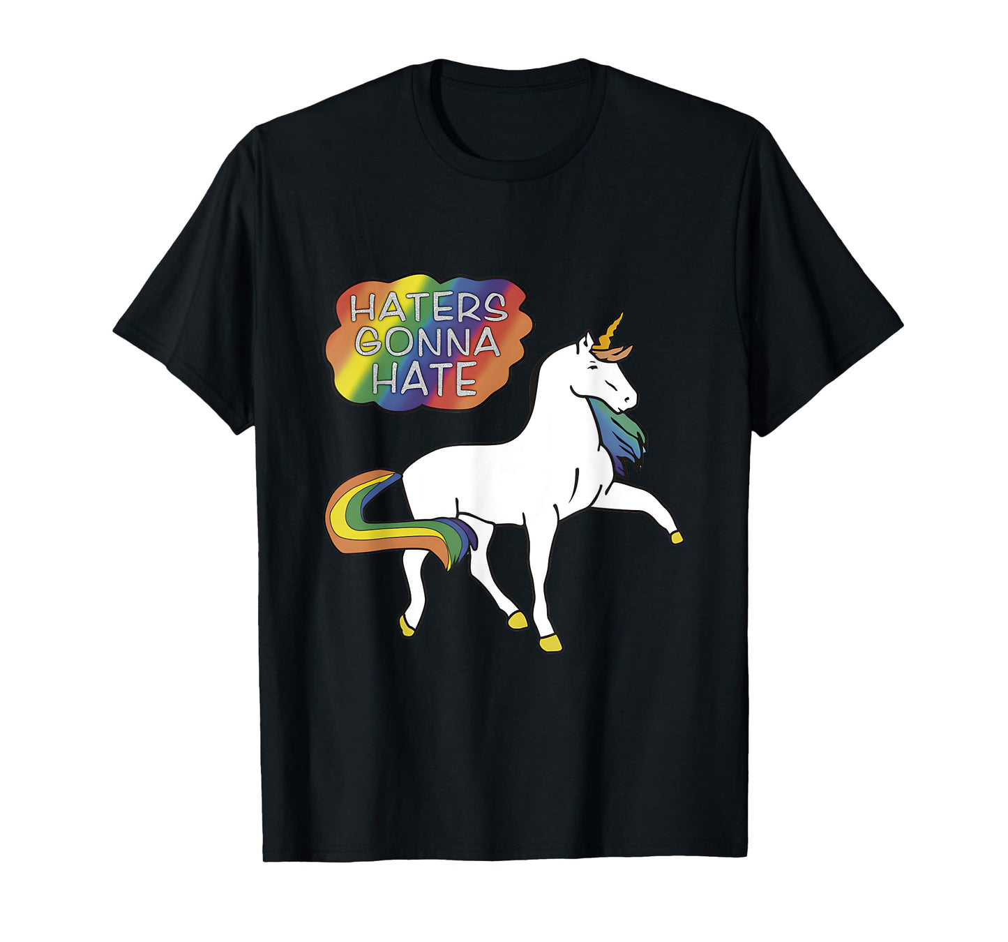 Haters Gonna Hate shirt Unicorn Meme T-Shirt