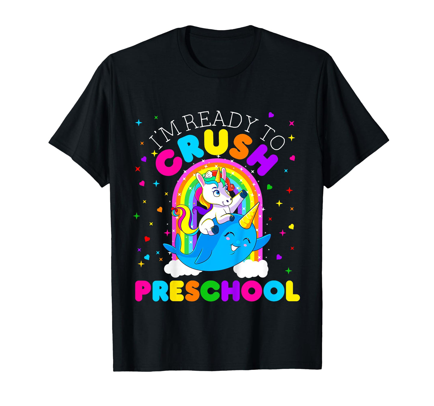 Kids I'm Ready to Crush Preschool Unicorn First Day of Pre School T-Shirt