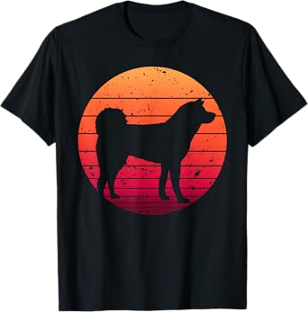 Cute Akita Art For Men Women Akita Inu Breed Dog Lovers T-Shirt