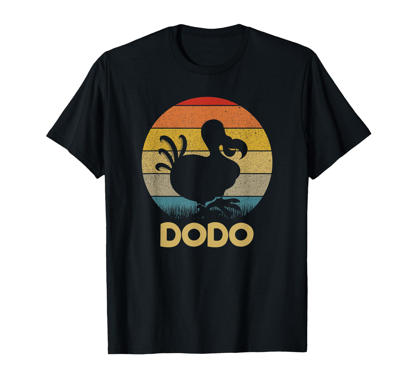 Dodo Retro Sunset Dodo Bird Silhouette Dodo Bird T-Shirt