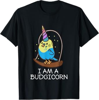 I'm A Budgicorn Budgie Budgerigar Bird Parakeet Parrot Pet T-Shirt