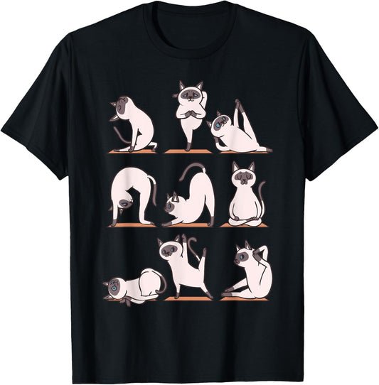 Siamese Cat Yoga T-Shirt