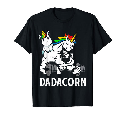 Fathers Day Gift Unicorn Dad Shirt Funny Dadacorn Men T-Shirt