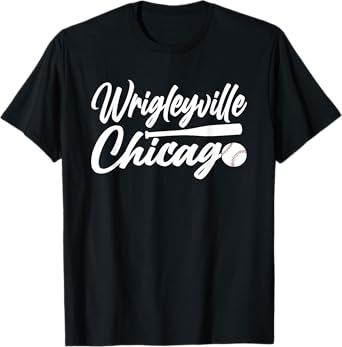 Wrigleyville Street Chicago Baseball Vibes T-Shirt
