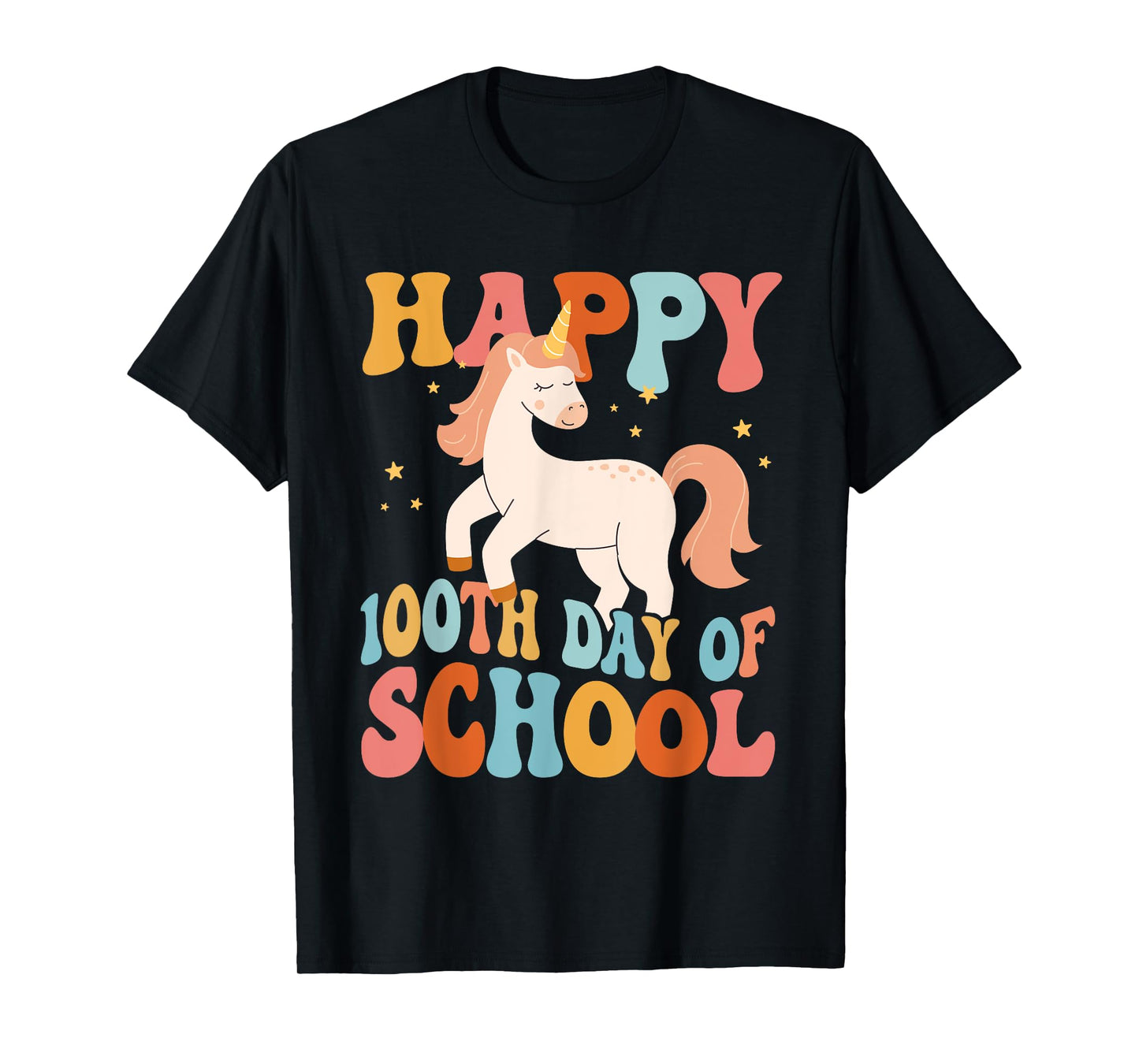 Happy 100th Day Of School Unicorn Teachers Kids Students T-Shirt