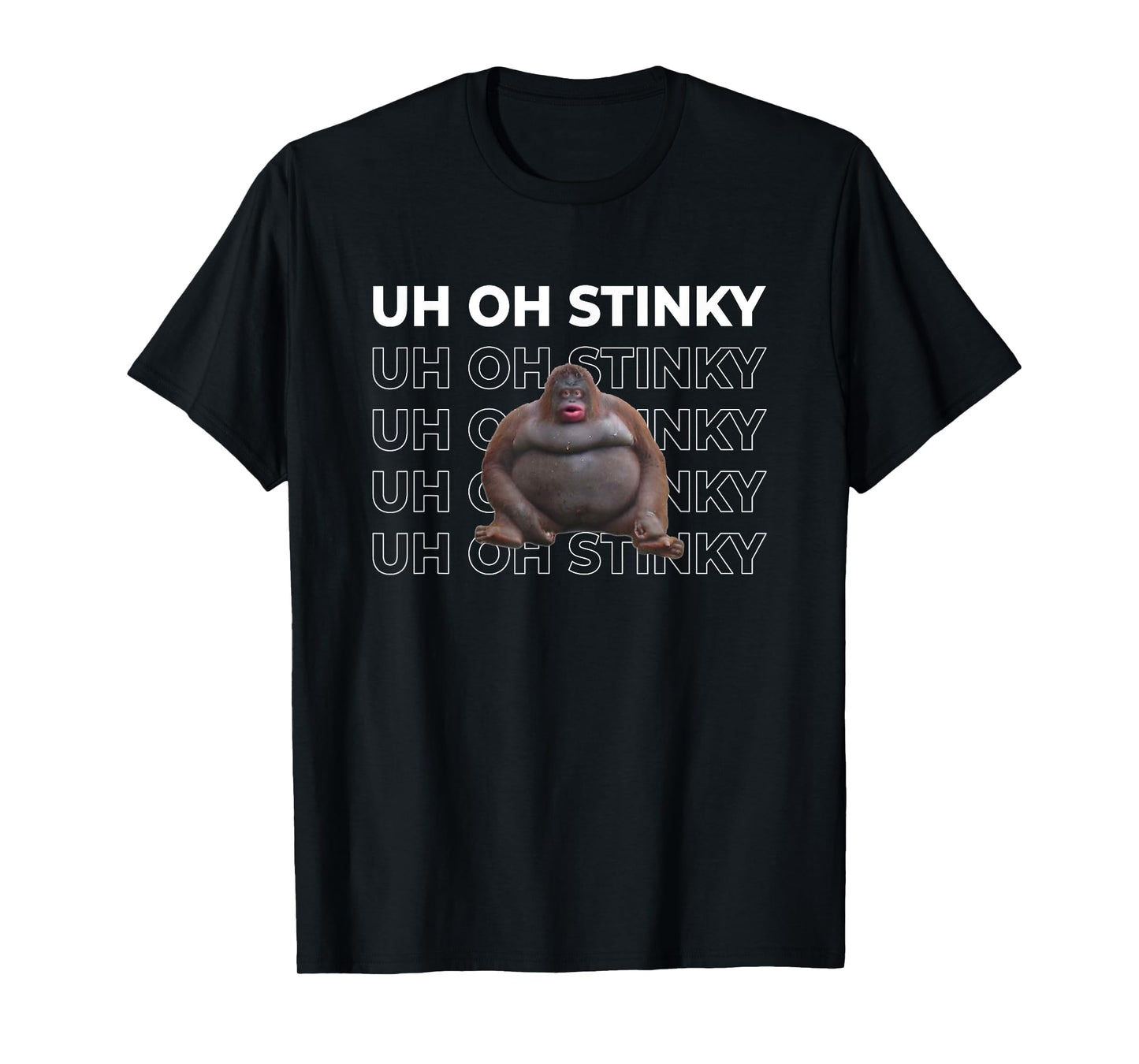 Uh Oh Stinky Meme Funny Le Monke T-Shirt