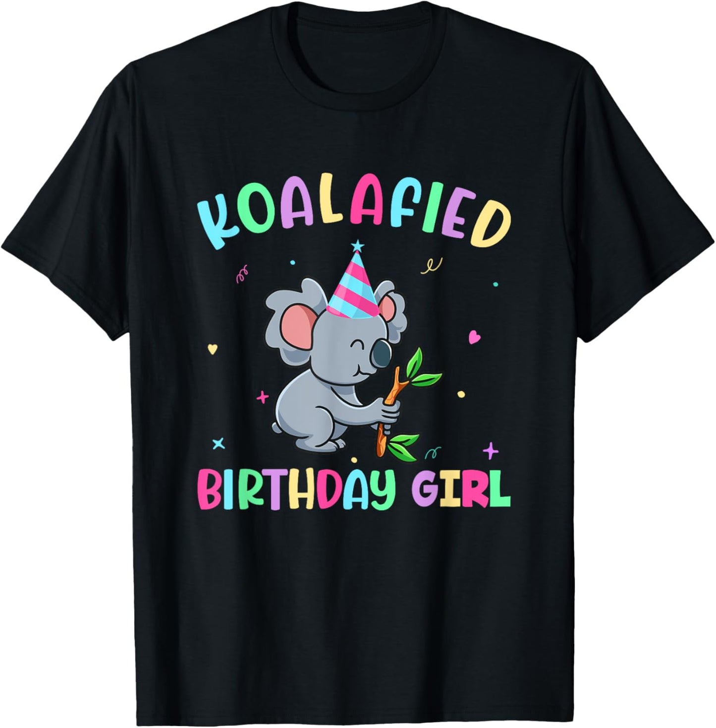 Cute Koalafied Birthday Girls shirt, Koala Bear Lover Kids T-Shirt