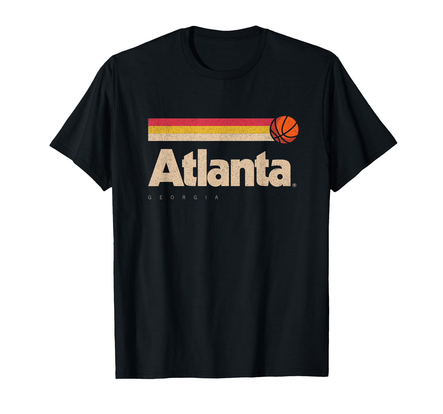 Atlanta Basketball B-Ball City Georgia Retro Atlanta T-Shirt