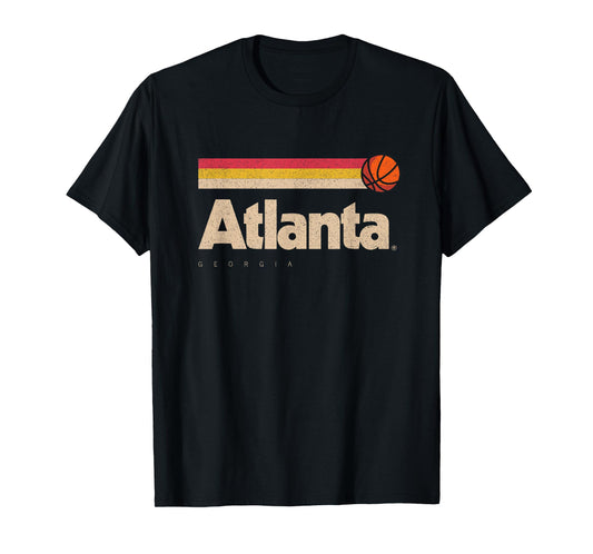 Atlanta Basketball B-Ball City Georgia Retro Atlanta T-Shirt