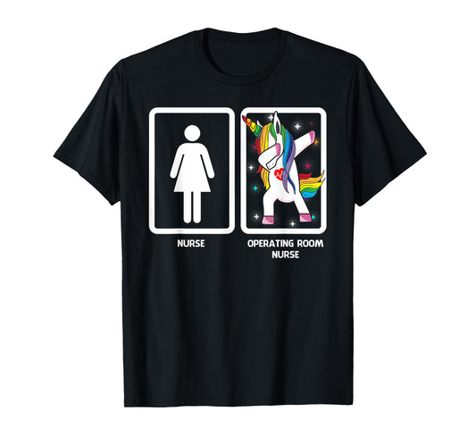 Operating room nurse Unicorn Dabbing Funny Dabbing T-Shirt