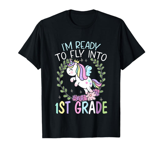 Kids I'm Ready To Fly Into 1st Grade First Day Of School T-Shirt