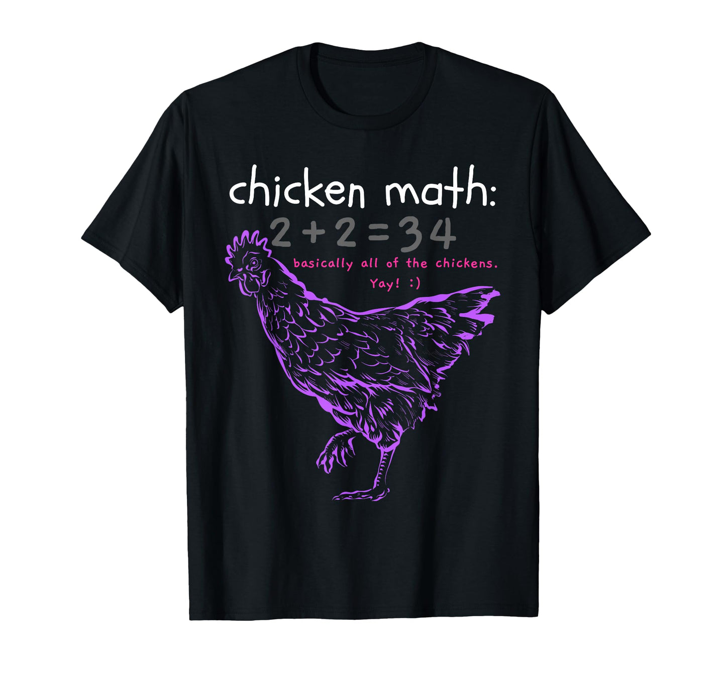 Funny Chicken Math T-Shirt