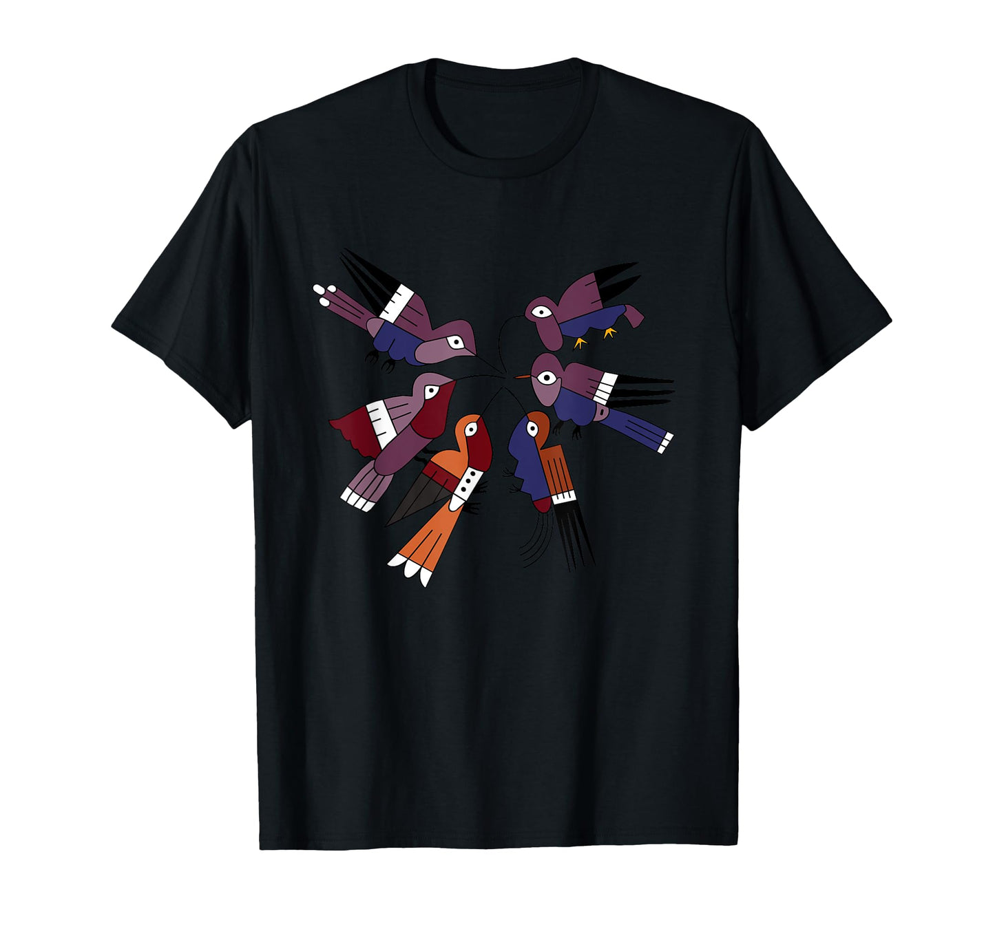 Nazca Hummingbird Tribal Ceramic Art Ancient Birds Peru Bird T-Shirt