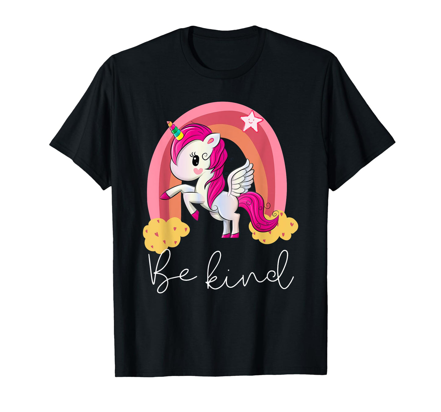 unity day orange for kids toddler be kind unicorn rainbow T-Shirt