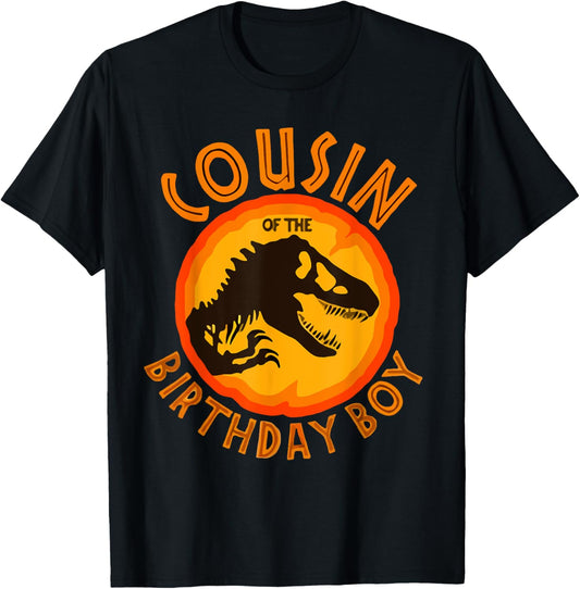 Cousin the Birthday T Rex Saurus Dinosaur Family Matching T-Shirt