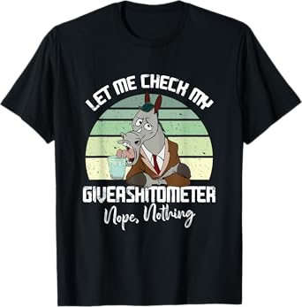 Let Me Check My Giveashitometer Nope Nothing Funny Horse T-Shirt