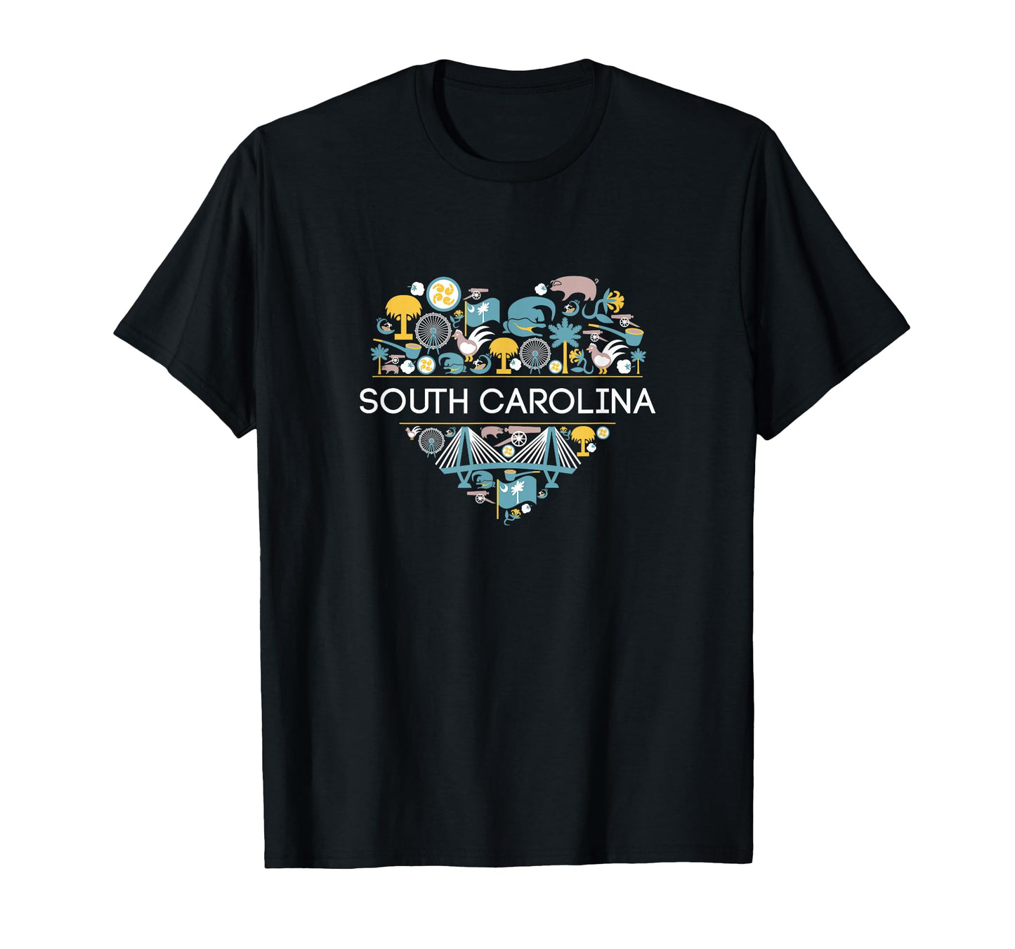 I Love South Carolina | SC Palmetto Pride Southern T-shirt T-Shirt