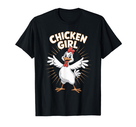 Chicken Girl Childrens Chickens Apparel | Youth Kids Chicken T-Shirt