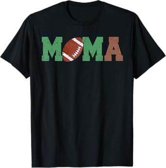 Mama of the 1 Year old Football 1st Year Down Birthday Party T-Shirt