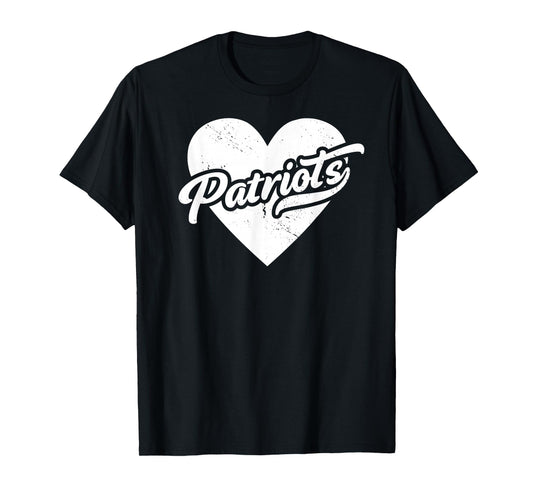 Vintage Patriots School Spirit Go Patriots Love T-Shirt